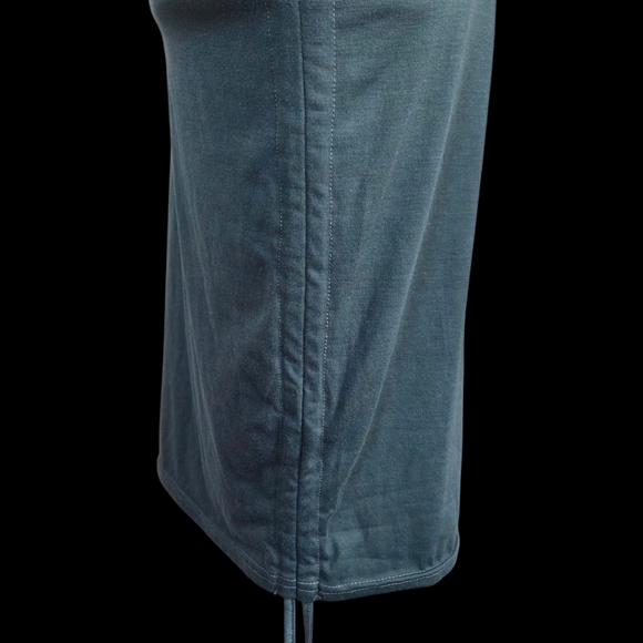 SHEIN Teal Midi Dress With Side Ties Size Small - Picture 2 of 4